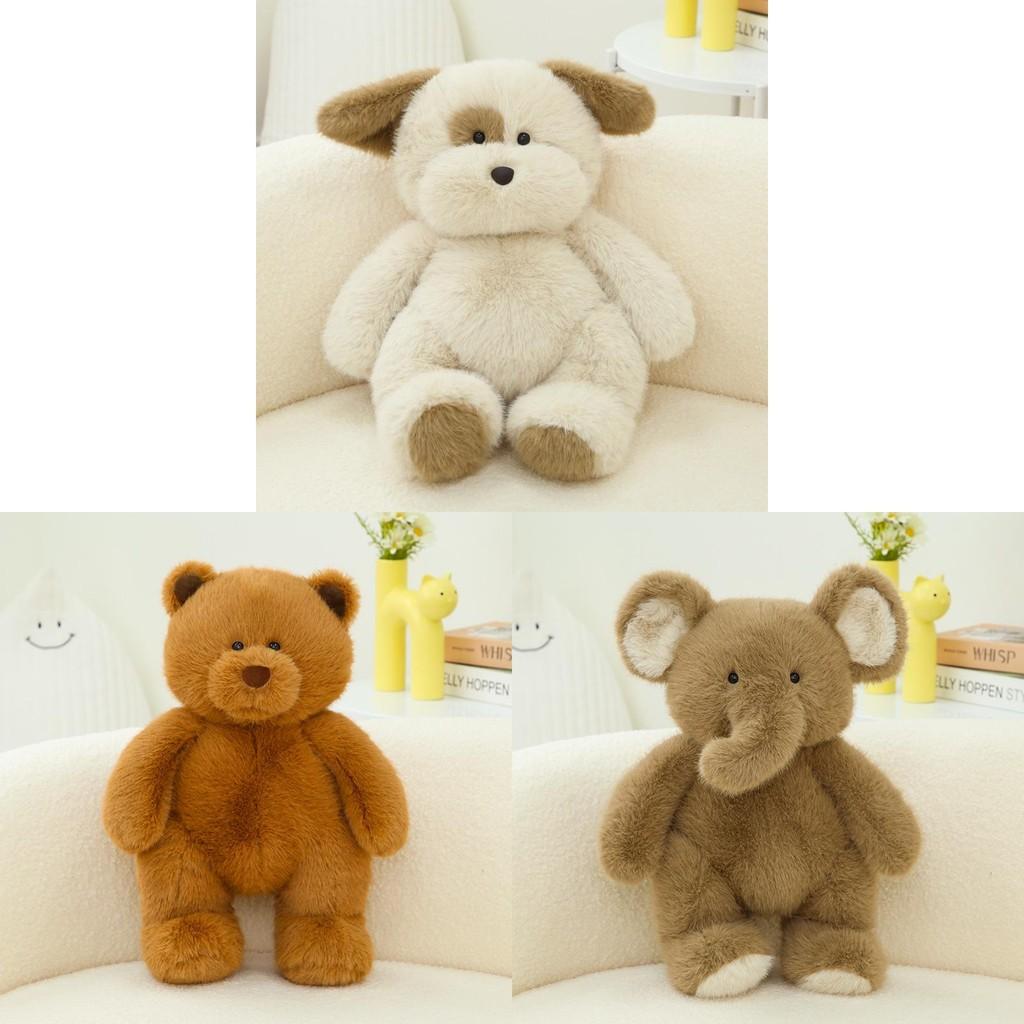 Bear Elephant Rabbit Plush Toys Cute Animal Stuffed Dolls Kids Gifts Birthday