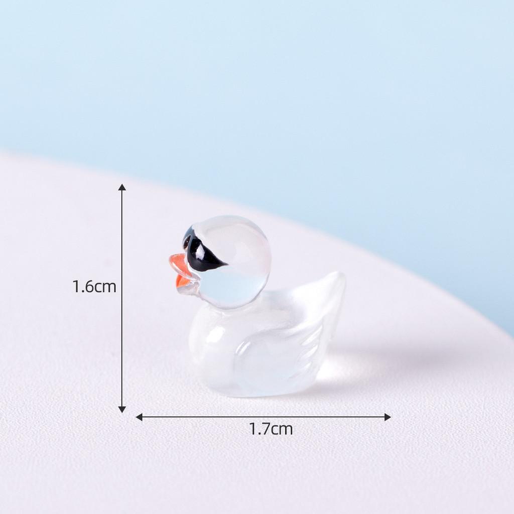 

Желтые Солнцезащитные Очки Орнамент Утка Светящаяся Кукла Микро Ландшафт Настольное Украшение Transparent