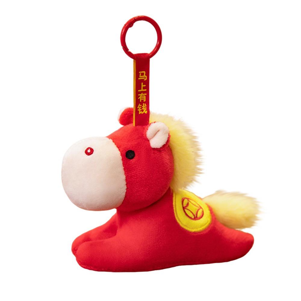Hanging Pony Pendant Mascot Plush Horse Doll Pendant Plush Horse Keychain  Year of The Horse