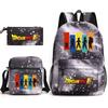 Dragon Ball Super Z Printed Backpack 3-Piece Set Casual Outdoor School Bag 3-Piece Set