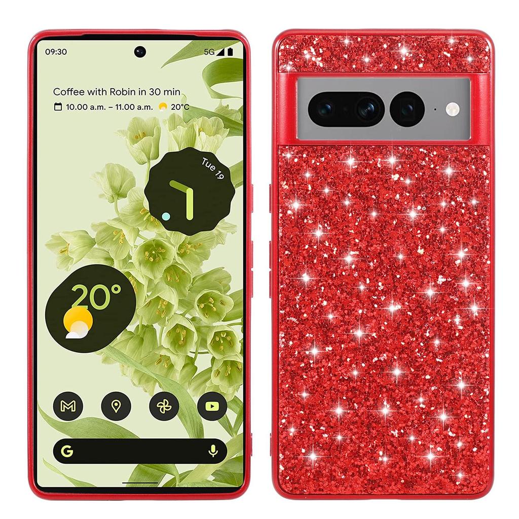 Google Pixel 7A/8Pro Electroplated Glitter Rhinestone Phone Case - Full Coverage, Drop-Proof