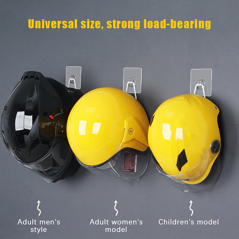 Motorcycle Helmet Rack Wall Mount Metal Bike Helmet Holder Mount Stainless Steel Bicycle Helmet Display Hanger Stand