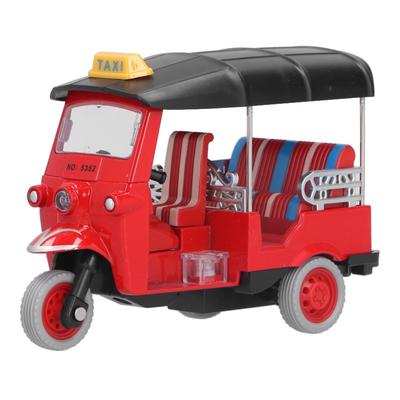 Pull Back Thai Tricycle Simulation Alloy Tuk Tuk Car Model Toy Children Vehicle ToyBlue
