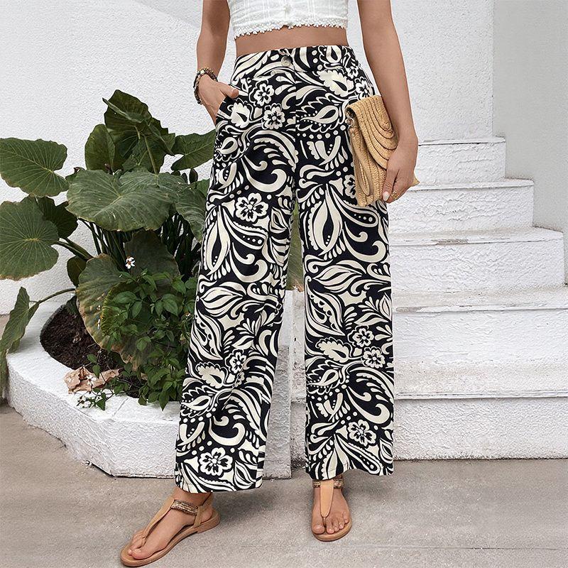 Spring Summer Women Trousers Print Ladies Pants Spring/Summer Fashion Pants women