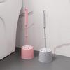 Long-Handled Soft Bristle Toilet Brush Set for Efficient Cleaning