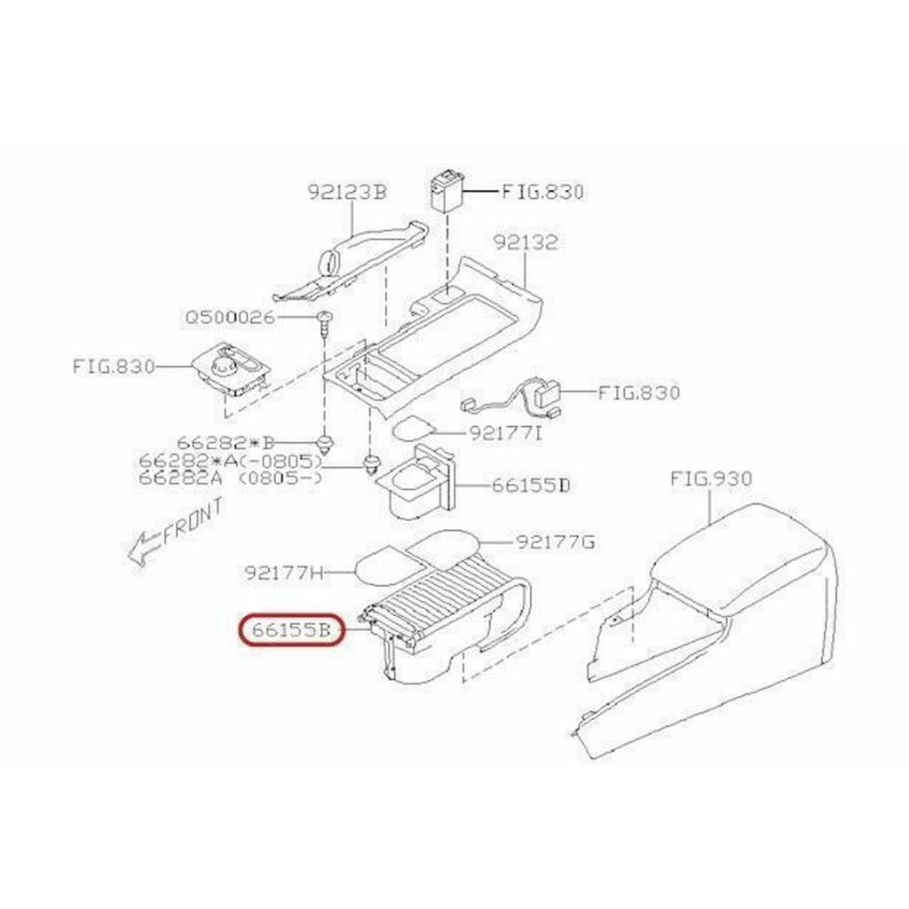 Car Center Console Cup Holder 66155AG100JC Front Cup Holder Spilling Proof High Stability for Impreza WRX STI Front Cup Holder