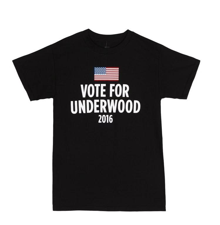 House Of Cards VOTE FOR UNDERWOOD 2016 Campaign T-Shirt NWT Licensed & Official S
