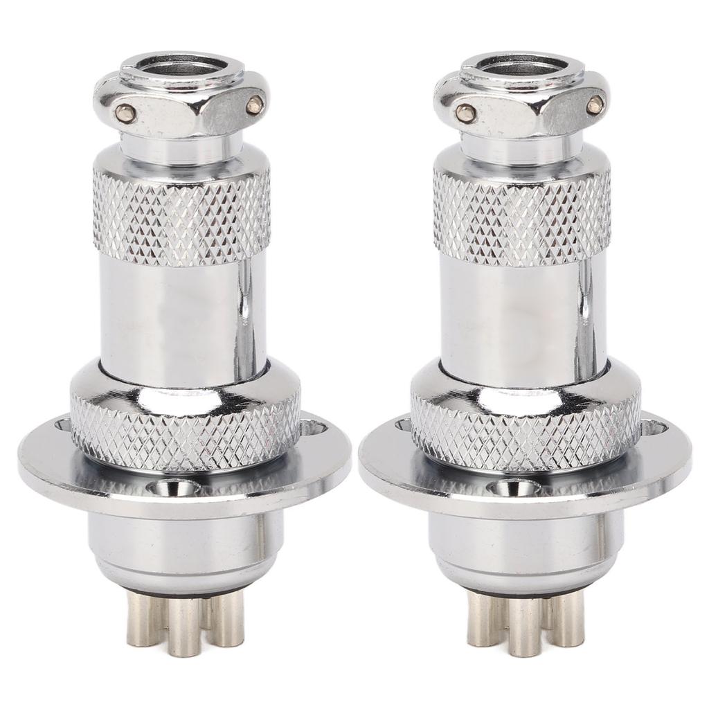 2Pcs 5 Pin Aviation Plug Connector Easy Operation Aviation Plug Socket for Computer CNC Machine AC DC 250V
