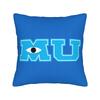 Mike Wazowski Monsters University Square Pillow Case Monsters Inc Cushion Covers Zipper Decorative Pillowcase for Sofa xcm