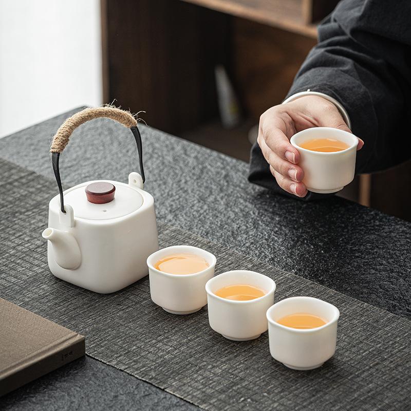 Ceramic tea set, high-end gift box set, accompanying gifts for leaders and elders