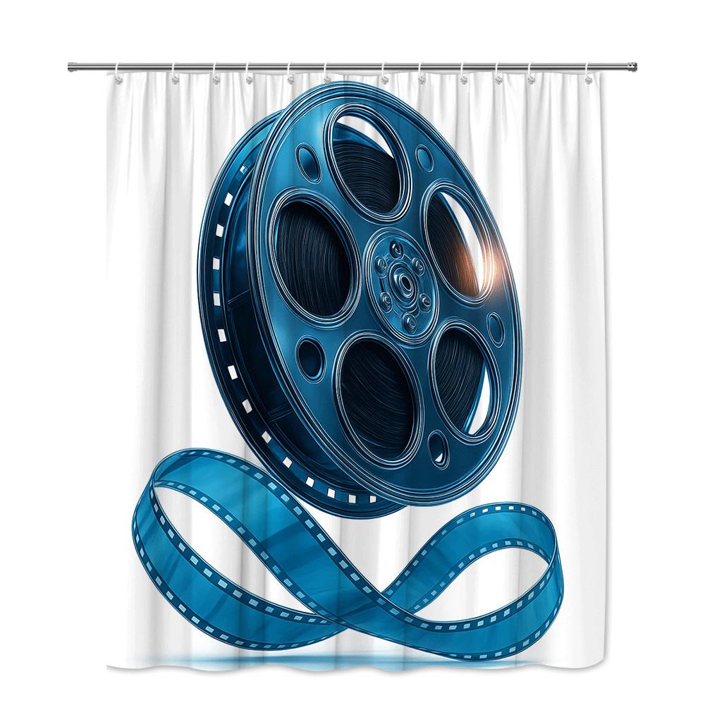 Film Filmrolle Duschvorhang Maschinenwaschbar Ganzjahres-Wasserdicht Sichtschutz Kino Design Kreativ Leicht zu Reinigen