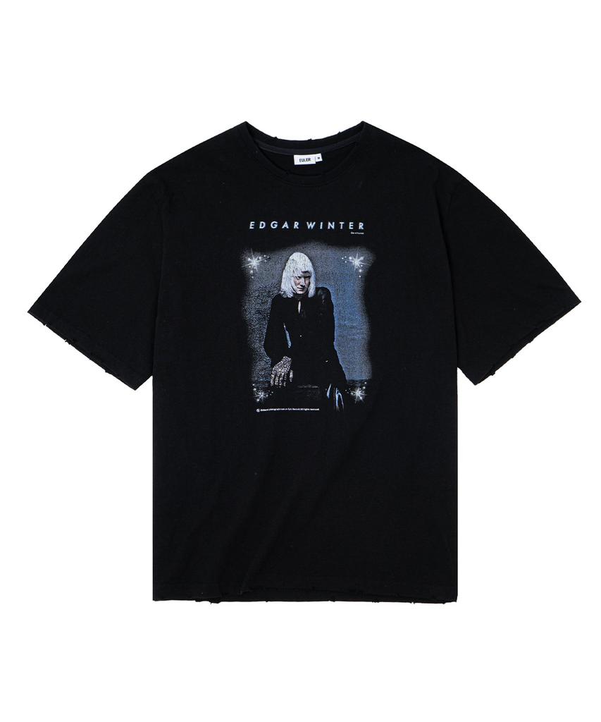 Yulleo Damaged Crew Graphic T-Shirt_Virtuoso (Black)