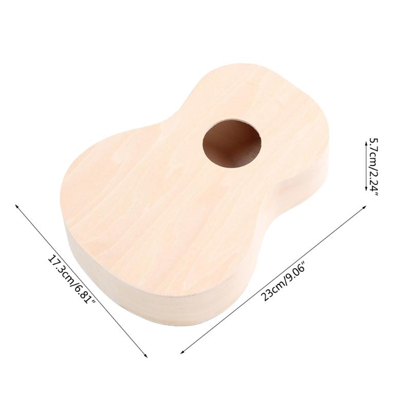 21In Handmade Ukulele Kits Paintable Ukulele DIY Ukulele Set, Ukulele Hawaii Guitar Handwork Set with Installation Tools