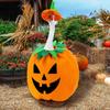Porch Goose Clothing Festive Halloween Pumpkin Goose Costume with Lawn Goose Shirt Outfit Elastic Rope Hat for Outdoor Garden