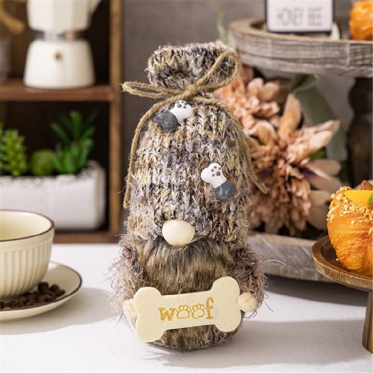 Puppie Gnome Plush Farmhouses Decorations Dog Swedish Tomte Gnome Plush Decors