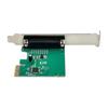 Parallel Port PCIe Expansion Card Data Transfer PCIE to DB25 Printer Adapter PCIe Adapter with Low Profile Bracket
