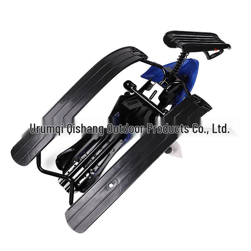 Adult-Child Dual-Use Cross-Country Sled with Brakes for Snow and Ice