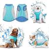 Gilets De Refroidissement Pour Chien T-shirt De Refroidissement Instantan Vestes D't Marche Courir Haute Visibilit  L'extrieur (L)