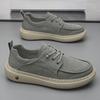 High Quality Men's Casual Leather Shoes Soft Bottom Outdoor Walking Shoes Comfortable Antiskid Flat Designer Lace-Up Sneakers