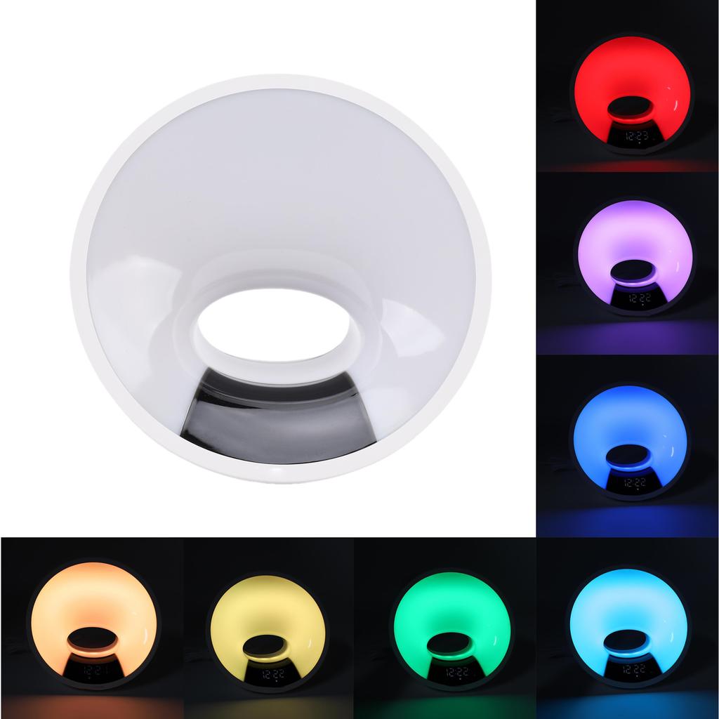 Clock LED Multifunctional 7 Colors Auto Dimming   Wake Up Clock for Bedroom Dorm