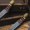 Antislip Suspenders for Men with Secure Strong 3 Clip Attachment Formal Pants Elastic Brace for Business Meeting