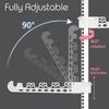 Adjustable Clothes Drying Hanger Rack with Floor To Ceiling Tension Pole High Capacity Laundry Pole Hanger