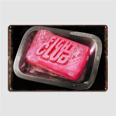 Paper Street Soap Co. Segno Metallico Fight Club Festa del Club Parete Pittura Personalizzata Decorazione Segno di Latta Poster