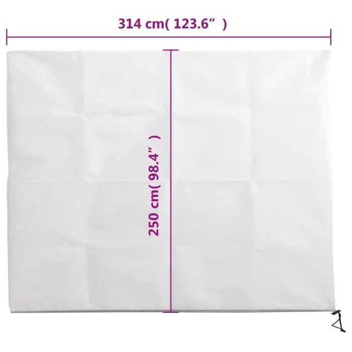 VidaXL Housse de protection pour plantes avec fermeture éclair 70 g-m² 364870