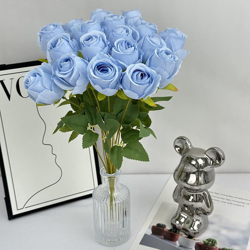 Elegant Flower Rose With Silk Texture For Wedding Photography Home Decor