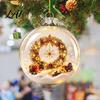 Luminous Holiday Tree Decorations Light Up Christmas Ball Ornaments Glowing Scene Xmas Hanging Decoration Clear Coordinated Layout Ornaments Acrylic