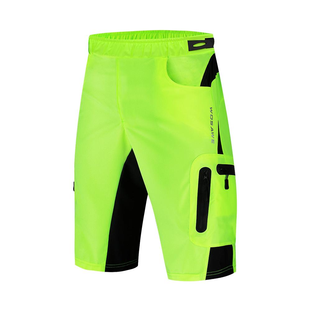 WOSAWE Men's Cycling Shorts Mountain Bike Shockproof 5D Padded Shorts Lightweight Loose Fit MTB Cycling Shorts Riding Trousers