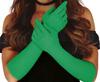 Long Green Evening Gloves 1920s Retro Lady Carnival Ball 42Cm