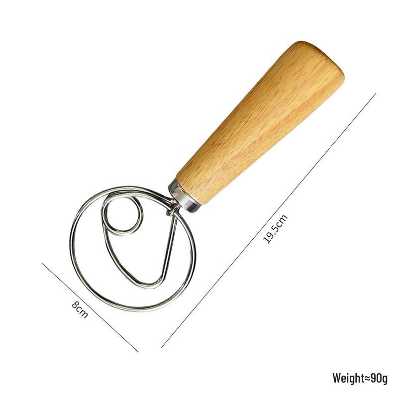 ZISIZ Stainless Steel Dough Whisk Set