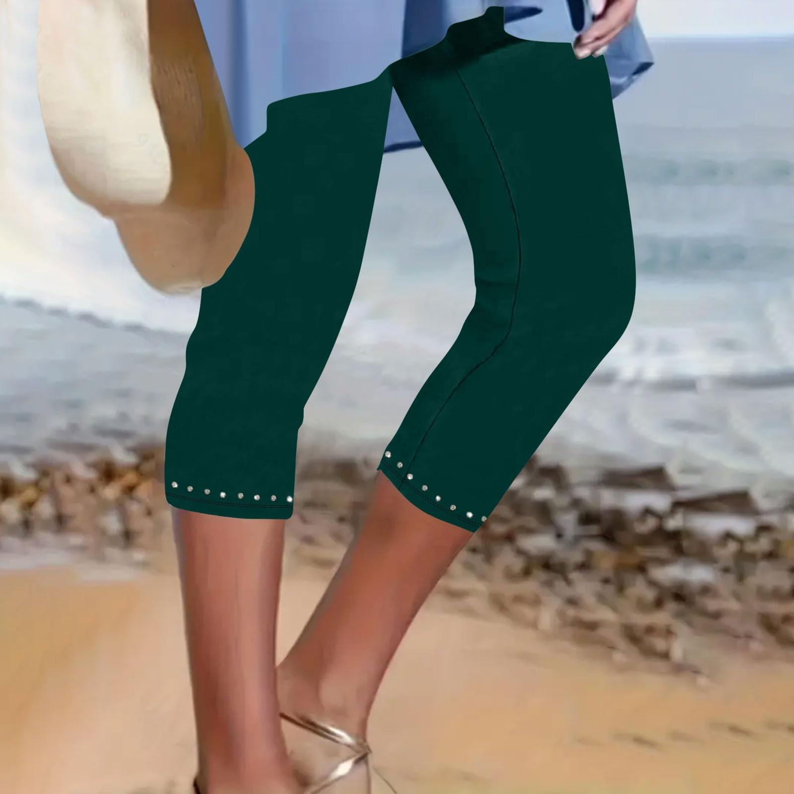

Womens pants with cropped length and hem design comfortable fit pants for women suitable for daily wear and activities L