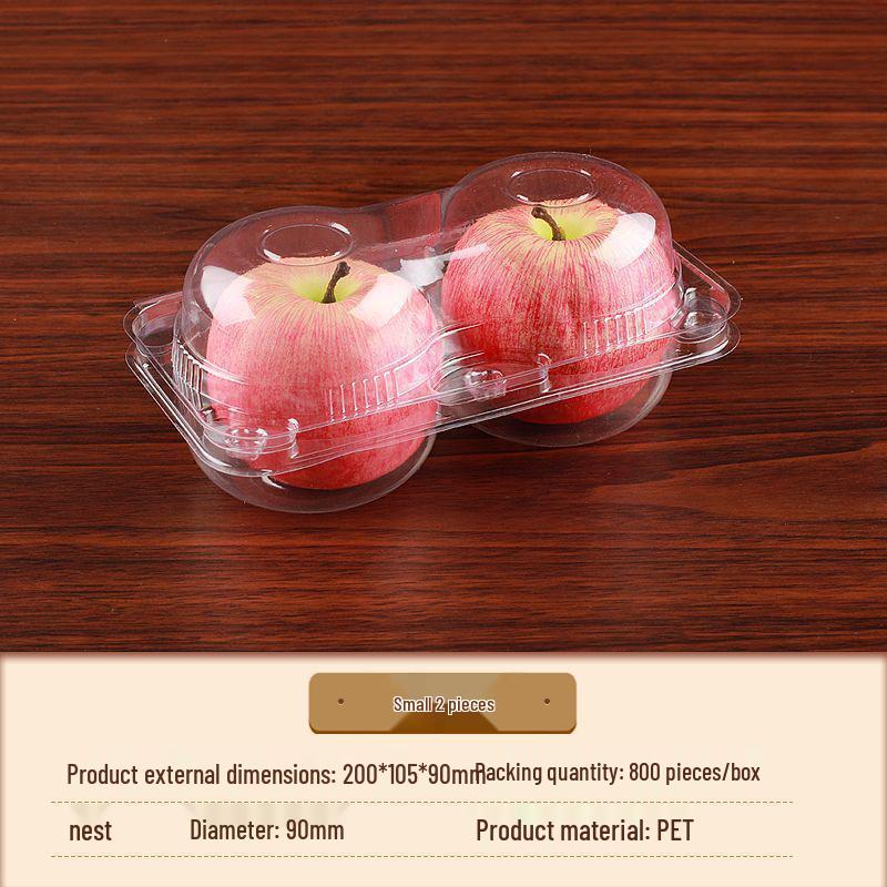 Peach Orange & Kiwi Transparent Disposable Fruit Packaging Box
