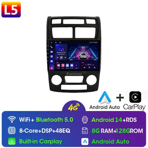 Fortress  Android 10 Car Radio For Kia Sportage 2 2004 2005 2006 2007-2010 Android Auto Multimedia Player Stereo BT 2din DVD HU