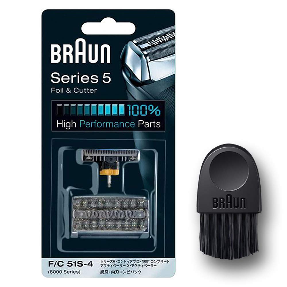 

Бритва Braun Spare Blade Series 5 Silver с щеточкой выпущена в 2020 году [Подлинный продукт] F/C51S-4-b
