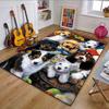 Adorable Puppy Quilt Ensemble Patterned Carpet, Non Slip Mat Suitable for Living Room and Bedroom Sofas