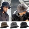 Big Head 59-61cm Bucket Hat Wide Brim Pure Cotton Outdoor Sun Caps Flat Top for Fishing Hiking Beach Sports Men Women