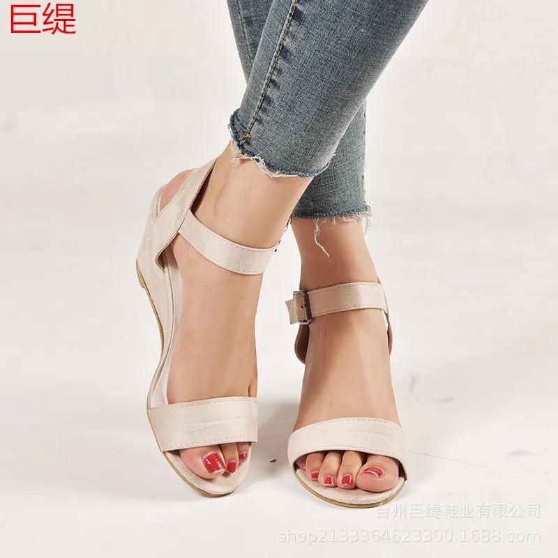 Fashion Summer Platform Sandals 2025 Fashion Women Sandal Wedges Shoes Casual Woman Peep Toe Black Platform Sandals Causal Shoes sdc3