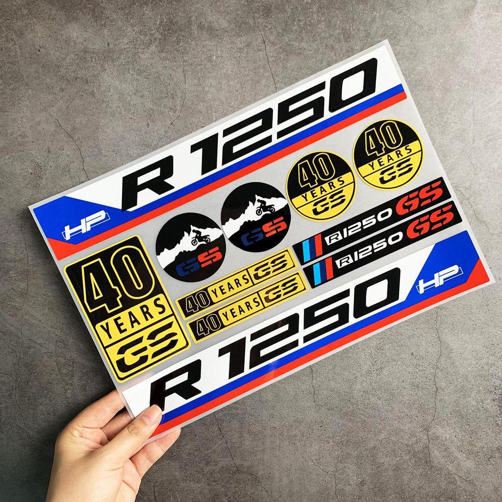 kfwhl7 Reflective Stickers for BMW Motorcycles - Helmet Decals with BMW Logo for G310GS/S1000RR/1200GS