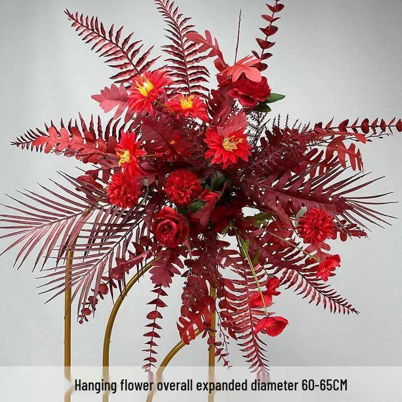 Dekorationsständer für Hochzeitsbühne und Gang mit künstlichen Blumen