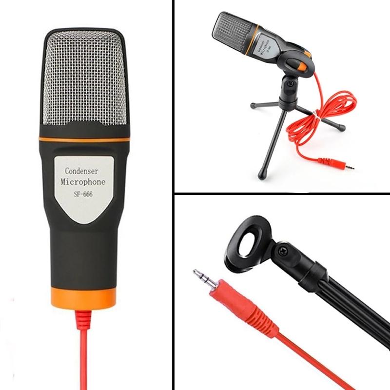 Professional Condenser Wired Microphone Mic For PC Karaoke Sound Room Gaming Audio Sing Machine System Live Streaming Kits Gamer