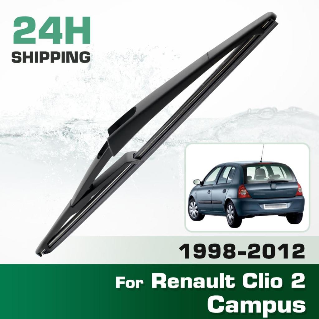 Rear Windshield Wipers Blades,Premium All-Season Wiper Blades Replacement For Renault Clio 2 Campus 1998-2012