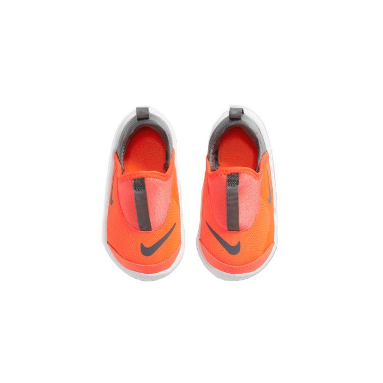 Nike Lil' Swoosh Low top Toddler Shoes Gray Orange Infant And Toddler AQ3113-800