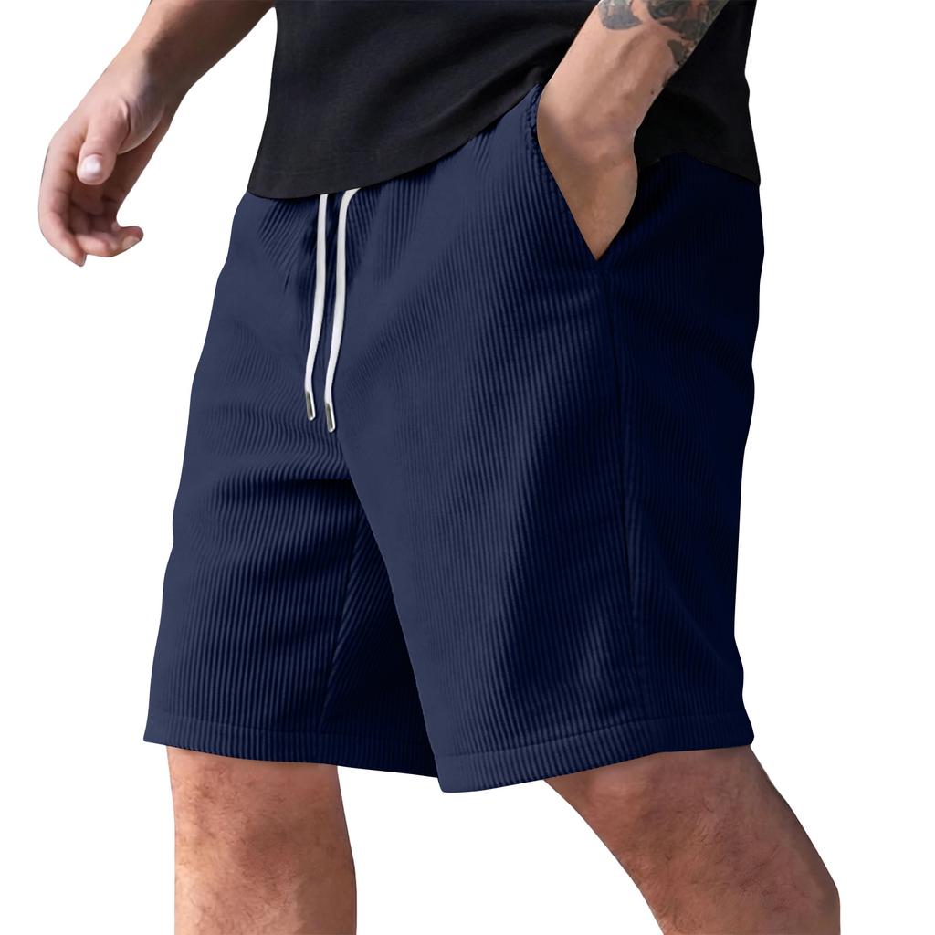 Men's Summer Casual Shorts Men's Fashion Sports Textured Shorts