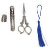 Embroidery Scissors Kit Scissors Thimble Needle Case 3 Piece DIY European Antique Vintage Sewing