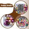 600 Pieces Crafting Beads Beading Supplies Imitation Multifunctional Loose for Vase Filler