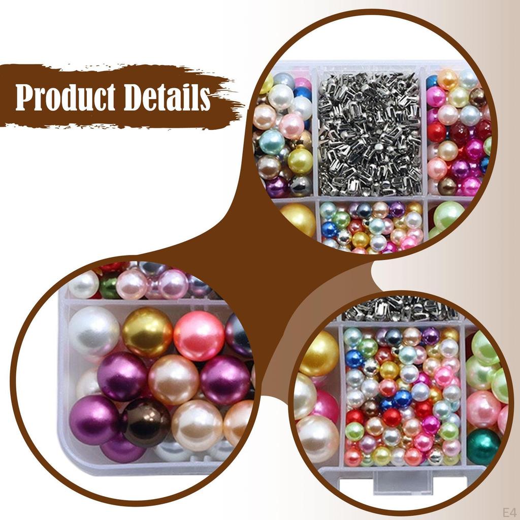600 Pieces Crafting Beads Beading Supplies Imitation Multifunctional Loose for Vase Filler