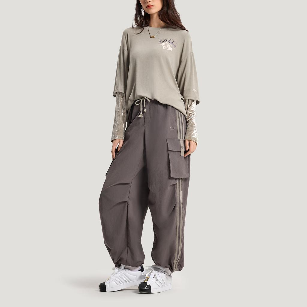 Adidas Originals Two-In-One Knitted Loose Long Sleeve Drop Shoulder T-Shirt Women tops KR5039